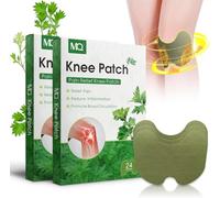 Knee Patch, 48Pcs Pain Relief Patch Kit for Knee, Wormwood Knee Patches for Arthritis, Deep Heat Patches for Knee, Heat Plasters for Knee, Back, Neck Pain, Fast Relieves Muscle Soreness