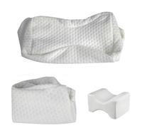 Knee Pillow Cover for Side Sleepers - Cooling Foam Pillow Case | Orthopedic Leg Pillow Covers for Pregnancy, Soft and Breathable Material, Machine Washable, Knee Pillow