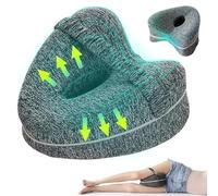 Knee Pillow for Sleeping on Side, Ergononmic Memory Foam Wedge Pillow, Heart Shape Knee Support, Pregnancy Bed Leg Cushion Orthopaedic Leg Pillows for Sleeping, Relieve Sciatica & Hip Pain (Grey)