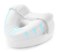 Knee Pillow for Sleeping on Side,Leg Pillow with Adjustable Strap-White | Washable Pillowcase and Adjustable Strap,Hip and Sciatica Pain Relief Support for Lower Back,Knees,Gift for Mother Parents