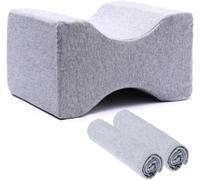 Knee Pillowcase 2 Pack Cotton Knee Pillow Cover for Contour Legacy Leg & Knee Foam Support Pillow,Fit Most Leg Positioner Pillows