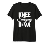 Knee Recovery Meniscus Knee Surgery Diva Women Premium T-Shirt