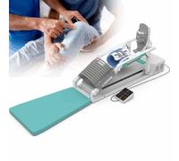 Knee Rehabilitation Trainer with Remote Control, Adjustable Leg Stretcher for Lower Limb Therapy, LCD Display for Home Use