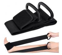 Knee Replacement Recovery Aids Kit Leg Lifter Strap and Elastic Exercise Bands for Hip Hamstring Strengthening Physical Therapy Equipment for Home Rehab Support