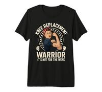 Knee Replacement Warrior Its Not for The Weak Premium T-Shirt