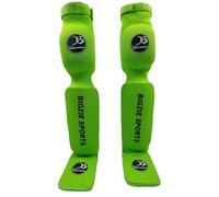 Knee Shin & Foot Protection Instep Guards Pads Kickboxing Muay Thai MMA Wushu Kickboxing Pads, Sparring Training Martial Arts Boxing, karate BJJ Taekwondo Gear, Men Women (M-L, YELLOW)