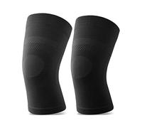 Knee Sleeves, 1 Pair, Could Be Worn Under Pants, Lightweight Knee Compression Sleeves for Men Women, Knee Brace Support for Joint Pain Relief, Arthritis, ACL, MCL, Sports, Injury Recovery, Black L