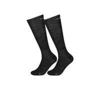 Super.natural Wool Guardians Long Socks 2 Pairs Black EU 36-39
