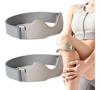 Knee Strap,Flex Wrap Silicone Patellar Tendon Support Strap, Adjustable Patella Tendon Knee Straps, Patellar Support Strap for Knee Pain And Tendonitis (Gray,2 Pcs)