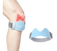 Knee Straps For Joint Pain Adjustable Patella Knee Strap With Silicone Pad | 1Pcs V-Shaped Knee Support For Men/Women Patella Felt Straps Knee Pain Relief Brace For Running Cycling Fitness Blue