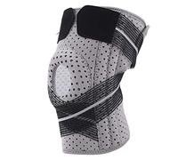 Knee Support Brace with Patella Silica Gel Pads Adjustable Compression Knee Sleeve Strap for Men Women Basketball Running Cycling Size Nylon Polyurethane Neoprene Tower Cloth
