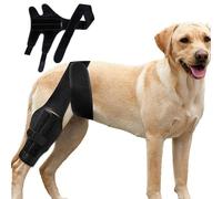 Knee Support for Dogs, Knee Protection for Dogs, Adjustable Support for the Rear Leg of the Dog - Soft Knee Support to Prevent Licking Wounds, Leg Protection for the Care of Leg Loss