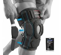 Knee Support for Women Men, Adjustable Hinged Knee Brace with Dual Side Stabilizers for Arthritis,Meniscus Tear,ACL,M est Knee Support Brace with Parallel Straps & Open Patella for Running,Sports