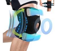 Knee Support Men Adjustable Neoprene Knee Support for Women Arthritis Running Walking Knee Brace with Side Stabilizers & Patella Gel Pad for Meniscus Tear Osteoarthritis Effective Knee Pain Relief