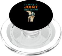 Knee Surgery It Was A Joint Decision Fun Mens Get Well PopSockets PopGrip for MagSafe
