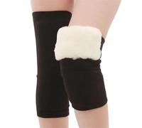 Knee Warmer for Men Women Winter Wool Knee Pads Unisex Cashmere Knee Warmers Prevent Arthritis Keep Warm Knee Protector Thick Cotton Kneepad Warm Thicken Thermal Knee Brace (Color : Wool-01, Size :