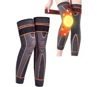 KNEECA Tourmaline Acupressure Selfheating Knee Sleeve,Mugwort Acupressure Shaping Knee Pads,Comfortable Anti -Slip Knee Support Brace,Knee Compression Sleeves for Woman and Man (Orange, XL)