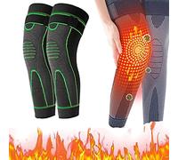 KNEECA Tourmaline Acupressure Selfheating Knee Sleeve, Mugwort Acupressure Shaping Knee Pads, Wormwood Self-Heating Knee Pads (L, Green)