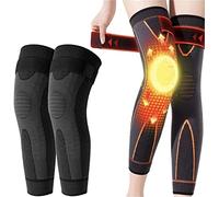 KNEECA Tourmaline Acupressure Selfheating Shaping Knee Sleeve,Mugwort Acupressure Shaping Knee Pads,Acupressure Self-Heating Shaping Socks,Wormwood Self-Heating Knee Pads,Knee Heating Pads (M, Black)