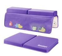 Kneejoys Bath Kneeler and Elbow Rest Pad,Bath Kneeler,Baby Bath Mat,Kneeling Pad,Bath Toy Organizer for Tub,Kneeling Pad for Bathing Baby,Memory Foam,22"X16",Quick Dry,Non-Slip