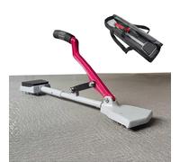 Kneeless Carpet Stretcher, Carpet Stretcher Tool with Storage Bag, Soft Rubber Handle and Grippers, Manual Adjustable, Essential Fitting Tool for DIY Flooring Projects