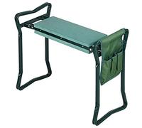 Kneeling Chair, Foldable Garden Kneeler Seat Pad & Cushion, Yard Work Bench Gardening Gardener Kneeling Stool Chair, with Tool Pouches