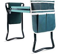 Kneeling Chair, Garden Kneeler and Seat, with Thicken & Widen Soft Kneeling Pad Foldable Garden Kneeling Stool with 2 Tool Pouches Gifts