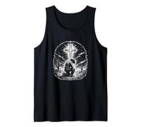 Kneeling Cowboy At Cross Western Christian Faith Tank Top