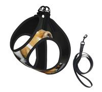 Kneeling English Bulldog,Pet Harness,Adjustable Reflective Dog Harness,Pet Leash Vest,S