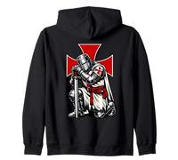 Kneeling Knights Templar - Warrior of Christ Zip Hoodie