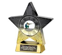 Kneeling Rifle Shooting Superstar Award 110mm Trophy (SM7) Engraved Free