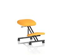 Kneeling Stool Black Frame Bespoke Colour Senna Yellow
