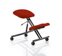 Kneeling Stool Black Frame Bespoke Colour Tabasco Orange