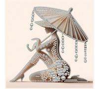 Kneeling Woman DIY Pearl Dot Painting for Adults Home Decor