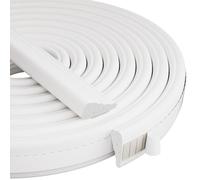 KNEELISA 118” Wedge-Shape Foam Window Weather Stripping Door Seal Strip,Soundproofing Frame Insulation Tape for Exterior Front Door,Noise Cancelling Window Inserts,Door Gap Filler Light Blocker,White
