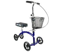 KneeRover Deluxe Steerable Knee Walker Knee Scooter Knee Cycle Leg Walker for Adults for Foot Surgery, Broken Ankle, Foot Injuries - Heavy Duty Knee Rover Scooter for Broken Foot in Blue