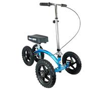 KneeRover Quad All Terrain Knee Scooter Knee Walker for Foot, Lower Leg or Ankle Injury in Metallic Blue