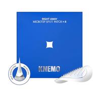 KNEMO RIGHT AWAY Microtip Hydrocolloid Acne Pimple Patch for Early Stage Zits and Hidden Skin Blemishes (8 Patches) Microdart Patch
