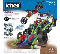 K'Nex 15214 Rad Rides Set-206 Parts-12 Models-Ages 7 and up-Creative Building Construction Toy, Multicolour