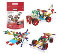 K'NEX Basic Fun Custom Cruisers Building Set - 30 Model STEM Construction Kit with 105 Pieces & Storage Bag - Creative Toy for Kids Aged 7+