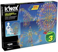 K'NEX Thrill Rides 3-in-1 Classic Amusement Park Building Set 744 Pieces 17035