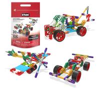 K'NEX Basic Fun Custom Cruisers Building Set - 30 Model STEM Construction Kit with 105 Pieces & Storage Bag - Creative Toy for Kids Aged 7+