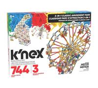 K'NEX Thrill Rides 3-in-1 Classic Amusement Park Building Set 744 Pieces 17035