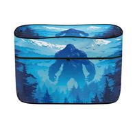 Knextrepoy Blue Mystery Gorilla RV Propane Tank Cover, Double 20 Lb Propane Tank Cover for Camper Trailer, All Weather Protection Gas Cylinder Protection RV Accessory
