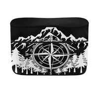 Knextrepoy Camping RV Propane Tank Cover Mountain Trees Propane Tank Cover for RV Trailer, Double 30lb Heavy Duty Protection Accessory for RV, Travel Trailer, Camper