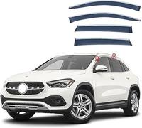 KNHCX Car Wind Deflectors Set for Mercedes-Benz GLA 2019-2023,Electroplating Acrylic Car Window Rain Guard/Sun Visors/Shied Deflectors Covers Ventilated in Rain-Reduce Wind Turbulence Car Accessories