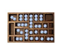 Knick Knack Shelf, Miniature Shadow Box Display | Wooden Display Shelf with 25 Compartments | Wall or Freestanding Organizer for Collections, Mini Decoration Objects, Souvenirs and Accessories