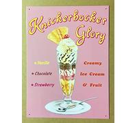 Knickerbocker Glory Funny Vintage Metal Sign Poster 8X12 Inches