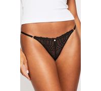 Knickerbox Women's Geometric Lace Brazilian Knickers - Pack of 3 in Black | Size: 10 Knickerbox Black 10