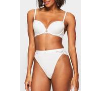 Knickerbox Women's Harper Smooth Padded Plunge Bra in White | Size: 38E Knickerbox White 38E